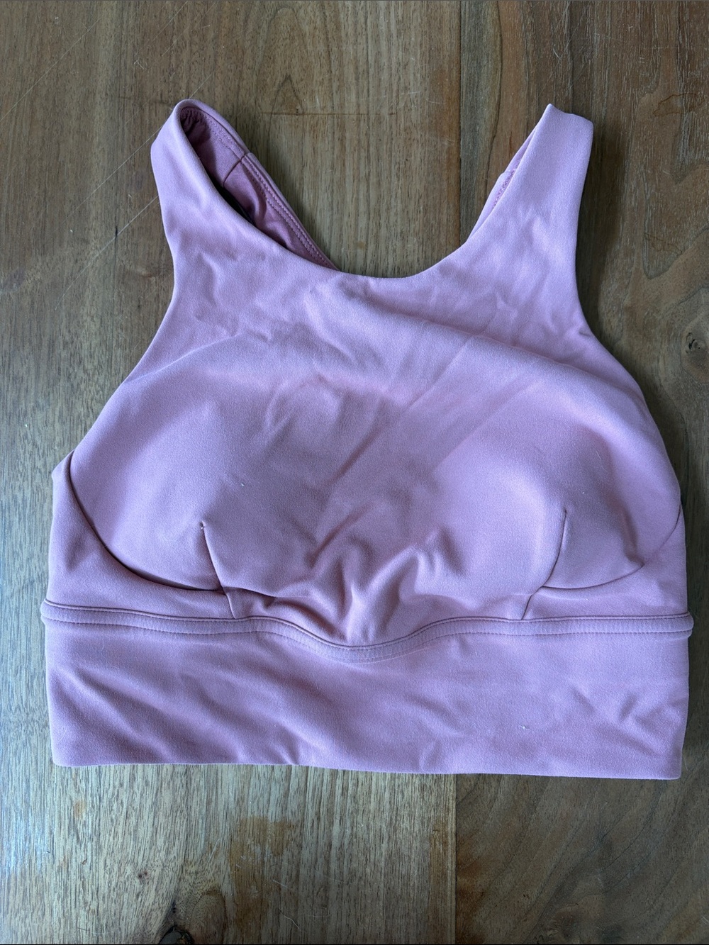 Lululemon Coral High-Neck Sports Bra
